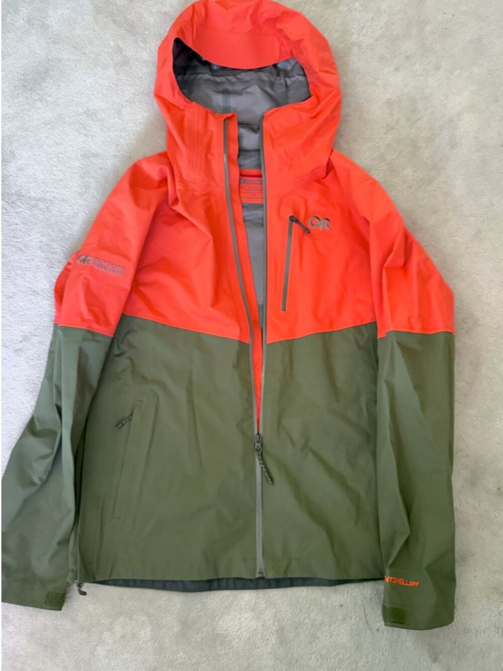 Outdoor Research Orange Khaki Size M/L NWOT